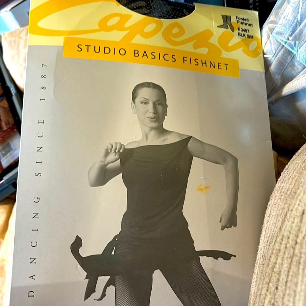 Capezio Studio Basics Footed Fishnet Tight #3407